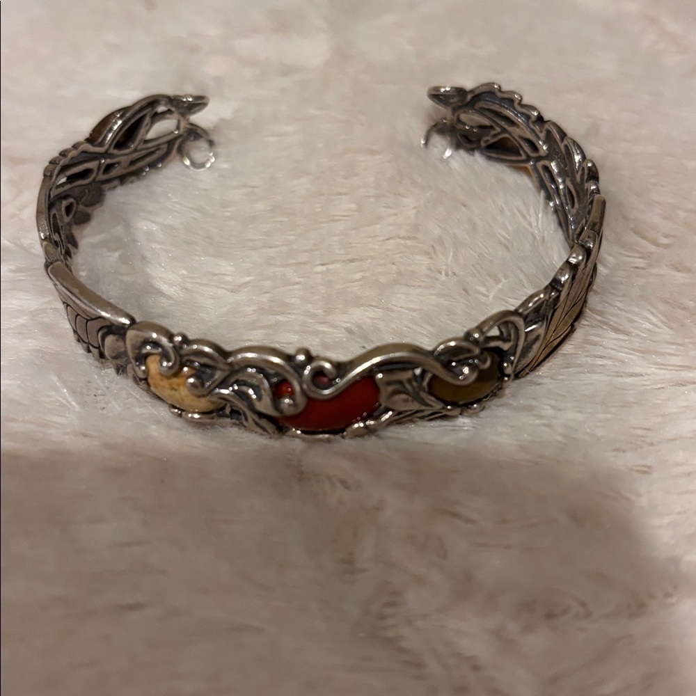 Carolyn Pollack‎ American West Sterling Silver Brass Leaves Vines Cuff  Bracelet